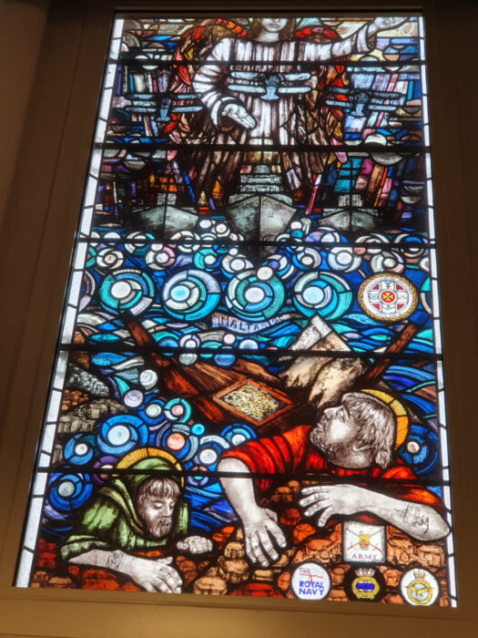 George Cross window, St Thomas the Martyr church, Newcastle upon Tyne George Cross window, St Thomas the Martyr church, Newcastle upon Tyne