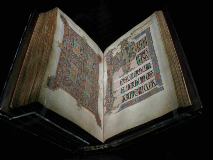 Lindisfarne Gospels - at the Laing Art Gallery (loan from British Library) Lindisfarne Gospels - at the Laing Art Gallery