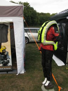 Helite motorcyclist airbag
